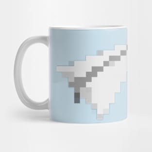 Paper Airplane Pixel Art Mug